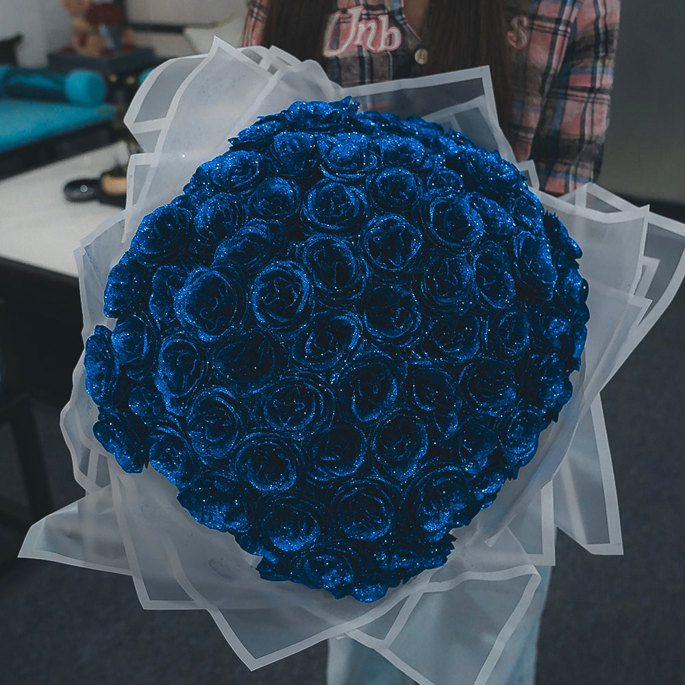 Buquê de Rosas com Glitter