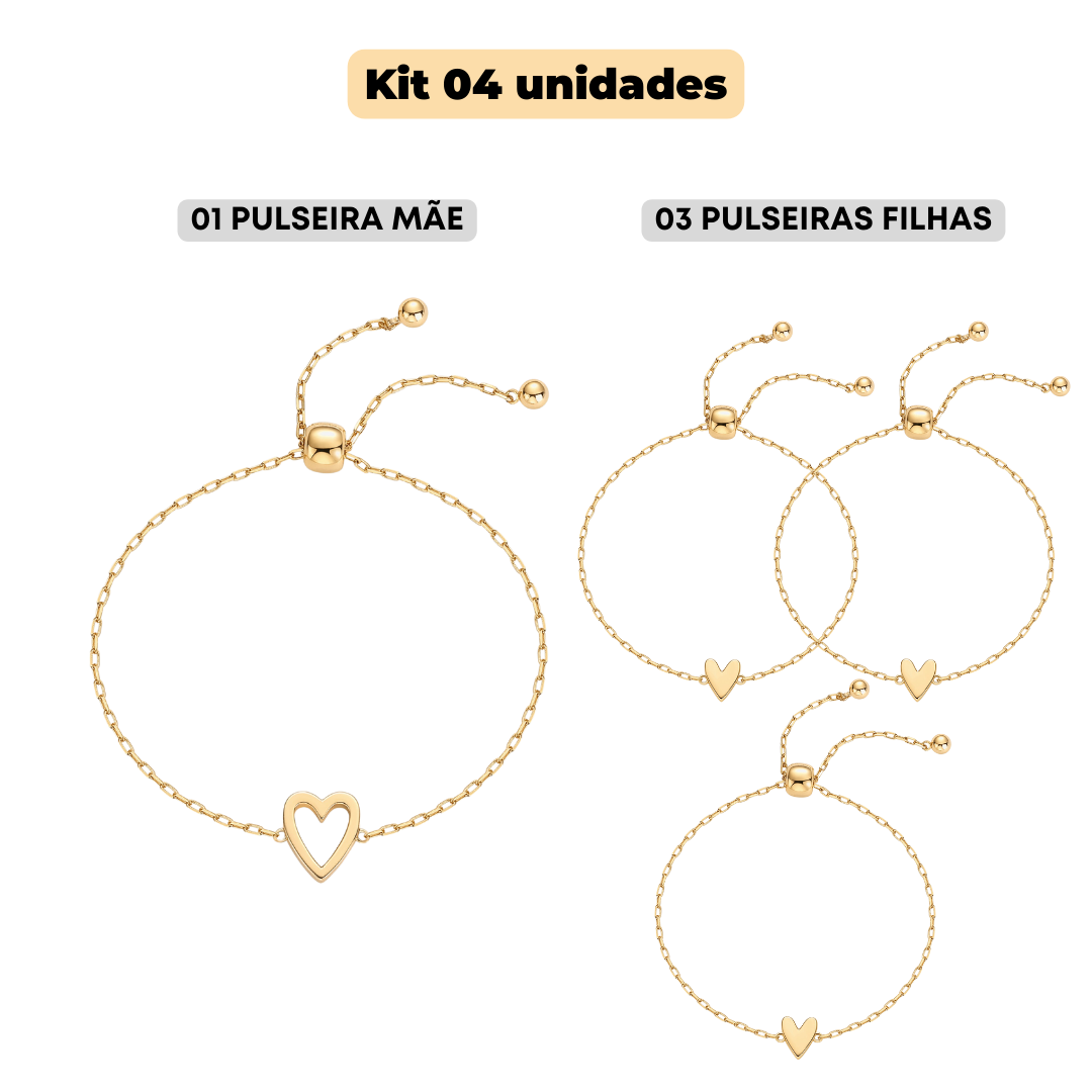Pulseiras Amor em Dobro – Compre 1 Leve 2 💕👩👧
