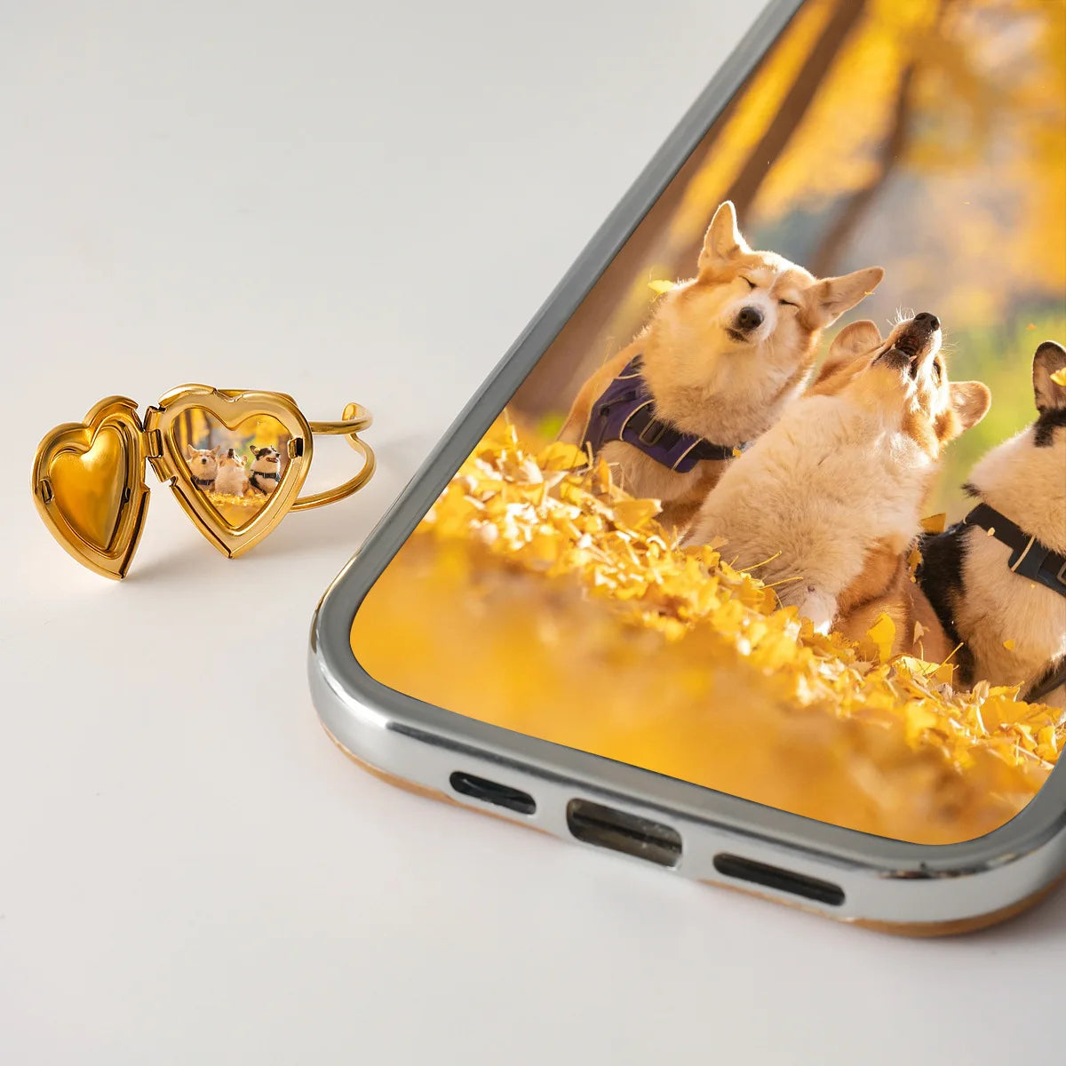 Anel Relicário com Foto Personalizada