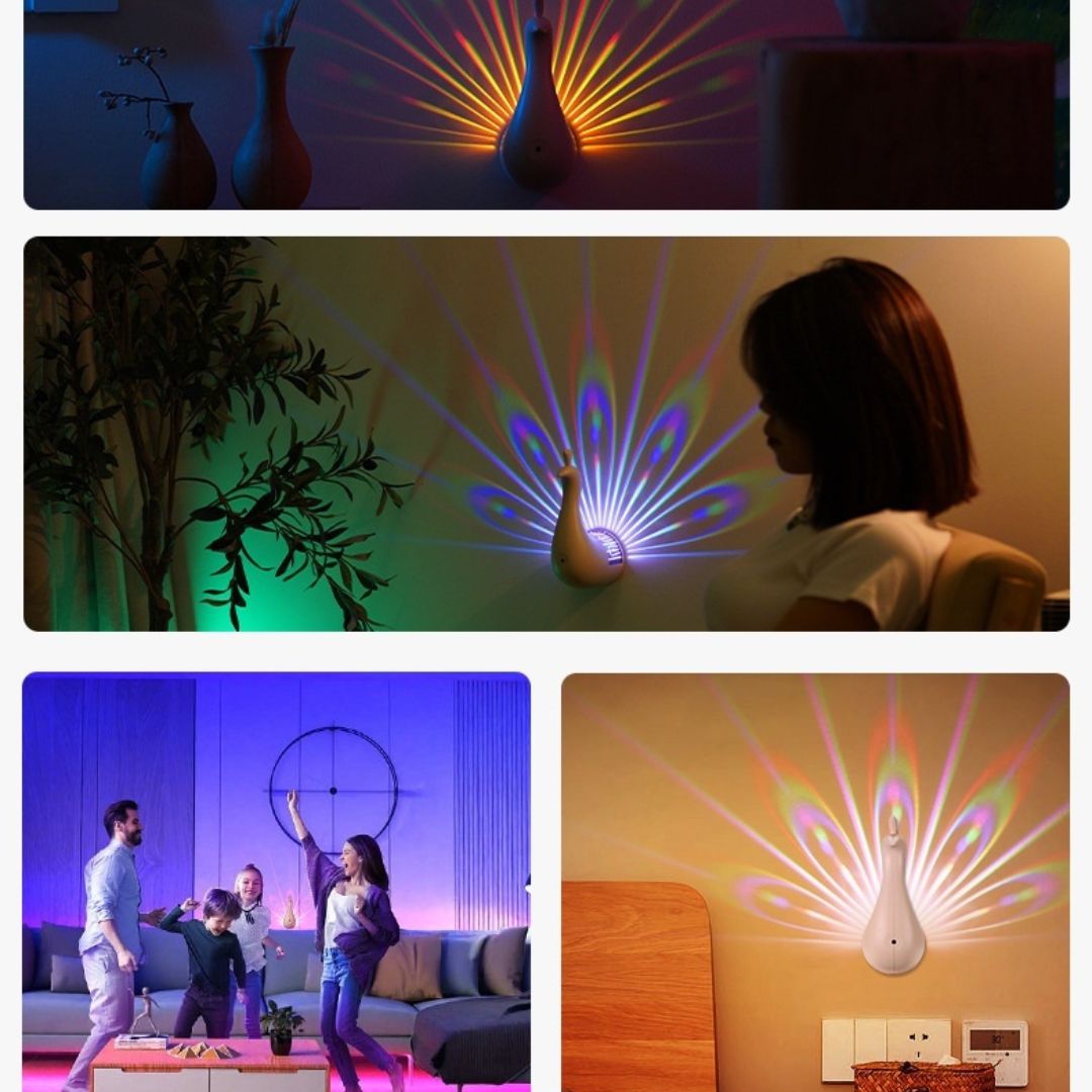 Luminária de Led Aura do Pavão