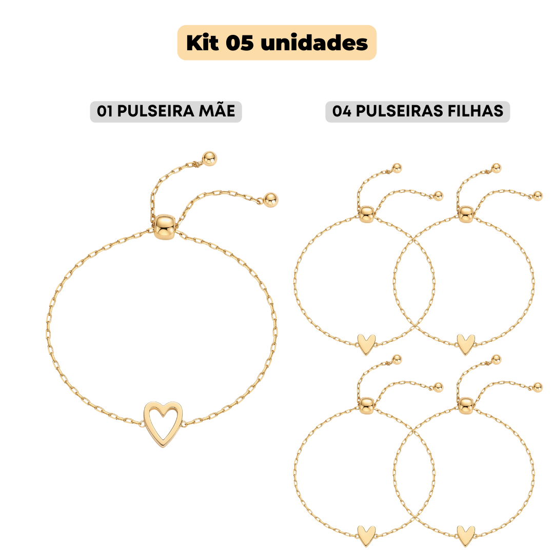 Pulseiras Amor em Dobro – Compre 1 Leve 2 💕👩👧