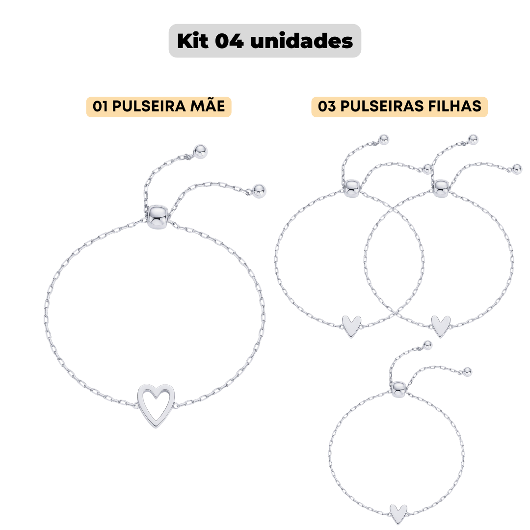 Pulseiras Amor em Dobro – Compre 1 Leve 2 💕👩👧
