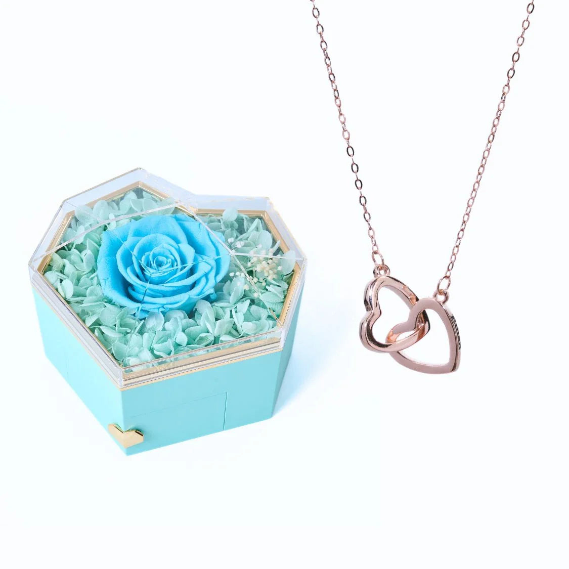 Caixa Coração Eterno & Colar Personalizado