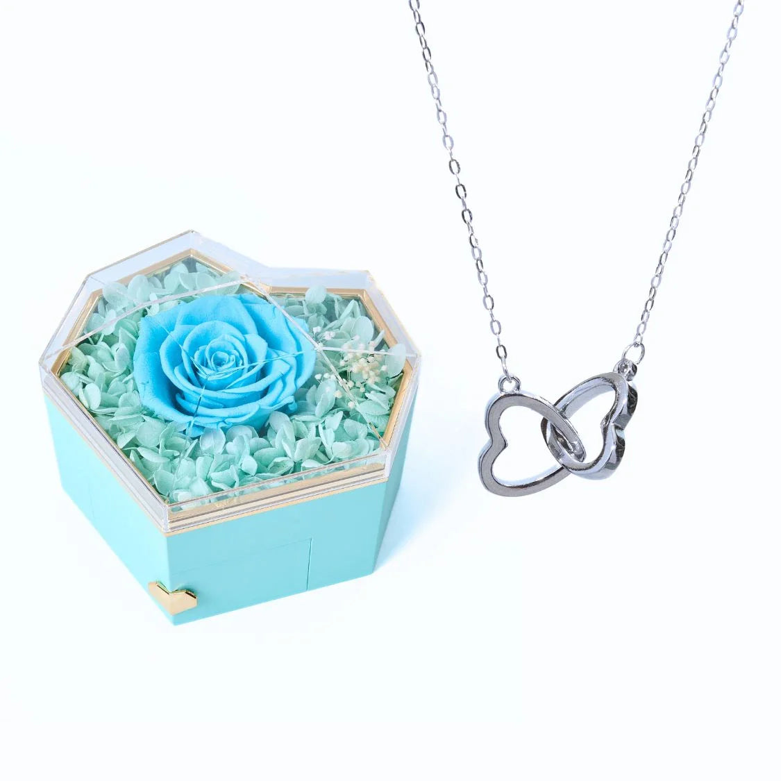Caixa Coração Eterno & Colar Personalizado