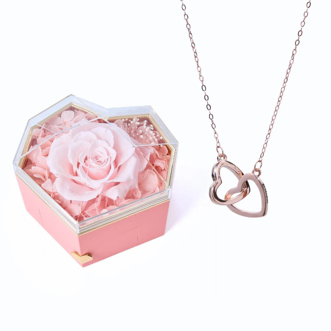 Caixa Coração Eterno & Colar Personalizado