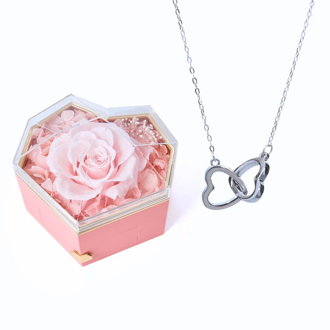 Caixa Coração Eterno & Colar Personalizado
