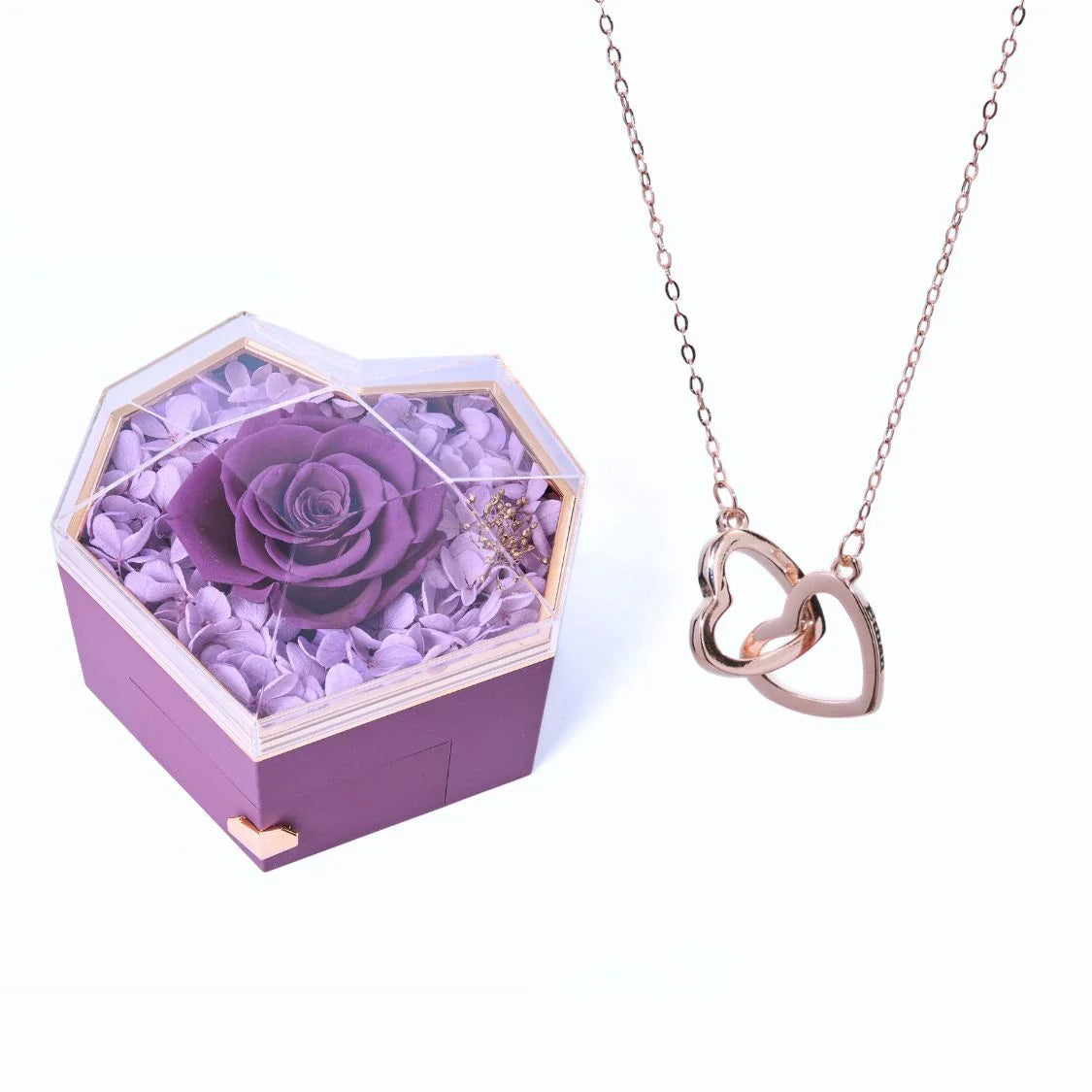 Caixa Coração Eterno & Colar Personalizado