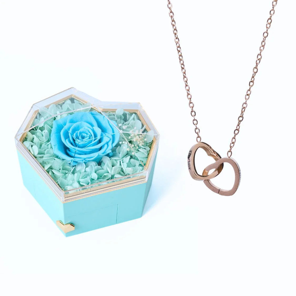 Caixa Coração Eterno & Colar Personalizado