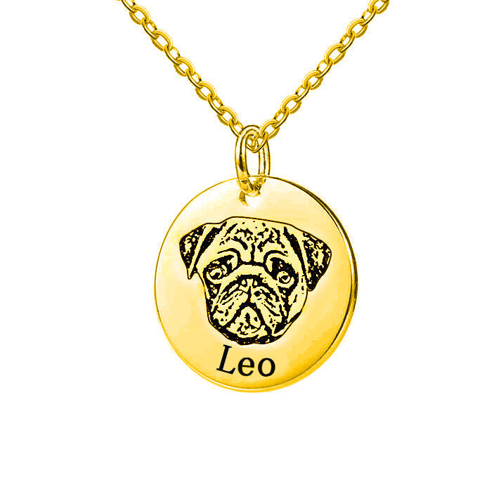 Colar Gravado com a Foto do seu Pet