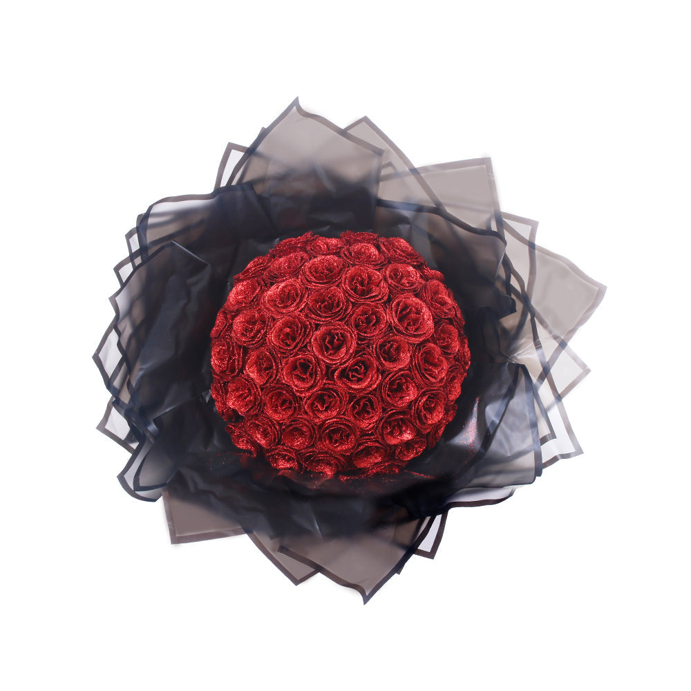 Buquê de Rosas com Glitter