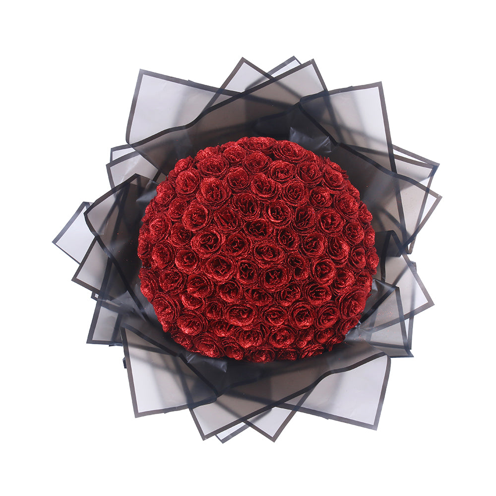 Buquê de Rosas com Glitter