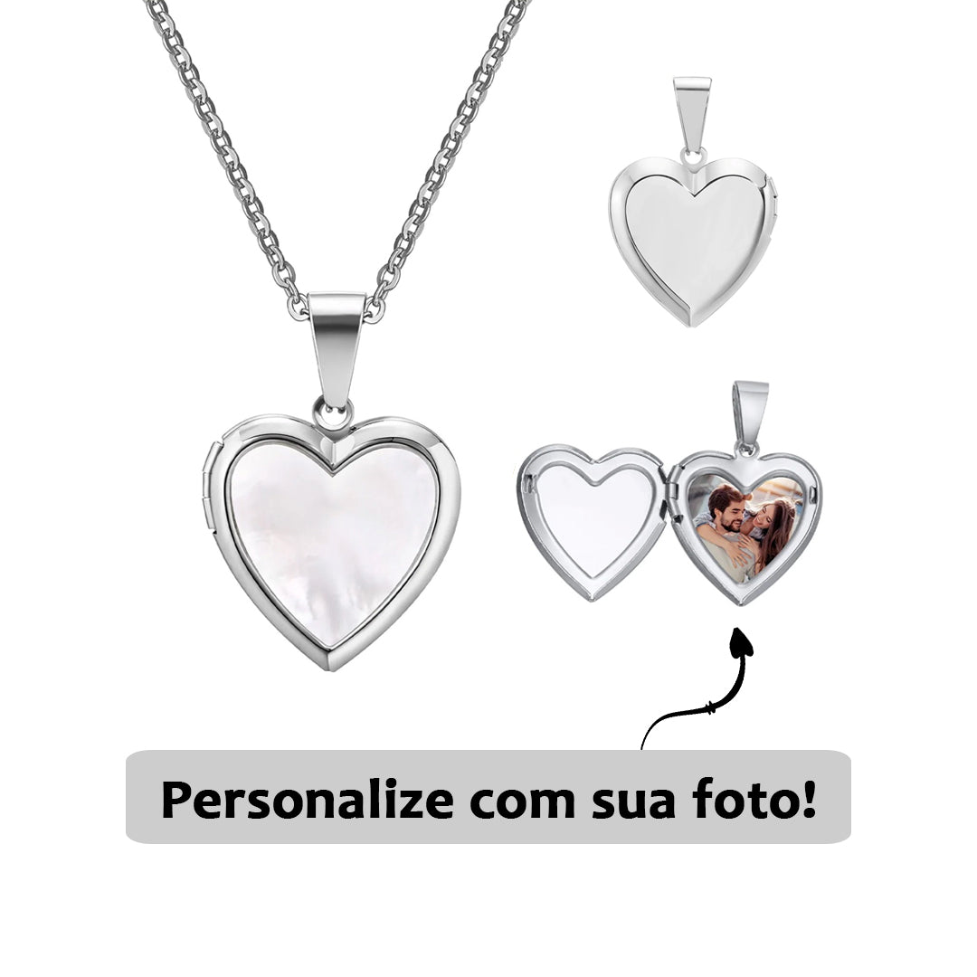 Relicário Pérola com Foto Personalizada
