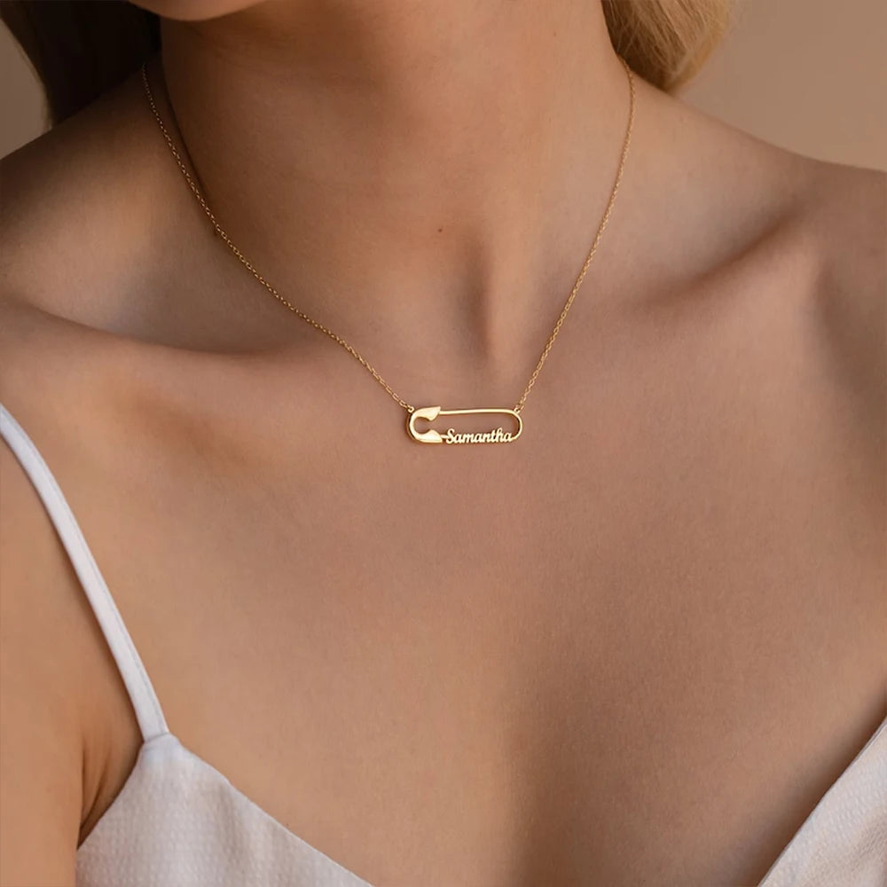 Colar Personalizado com Nomes - PaperClip