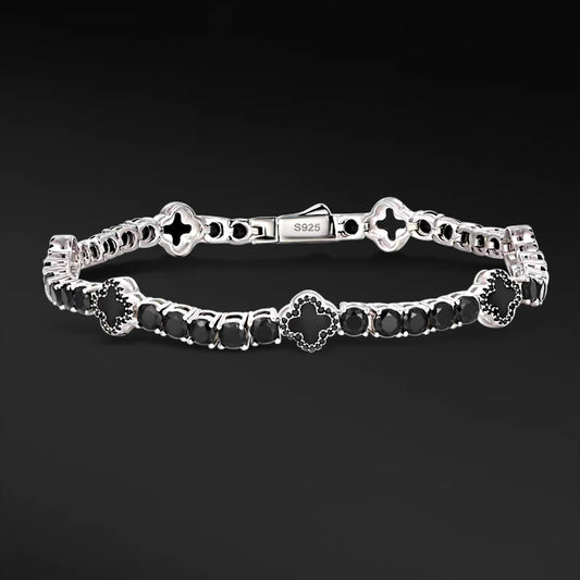 PULSEIRA DE TREVO ZIRCÔNIA BANHADO A OURO 18K