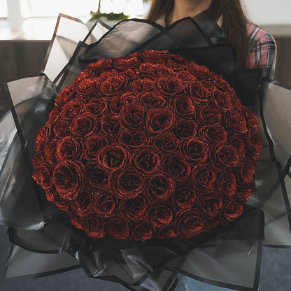 Buquê de Rosas com Glitter