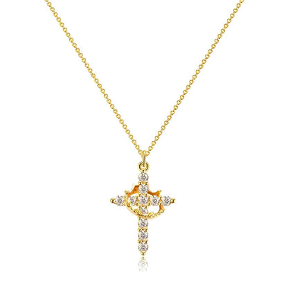 Colar Cruz Real Ouro 18k