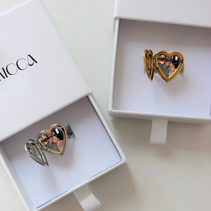 Anel Relicário com Foto Personalizada