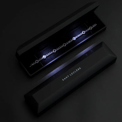 PULSEIRA DE TREVO ZIRCÔNIA BANHADO A OURO 18K