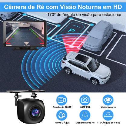 AutoPlay Connect 2025™ - Multimídia com CarPlay & Android Auto Sem Fio