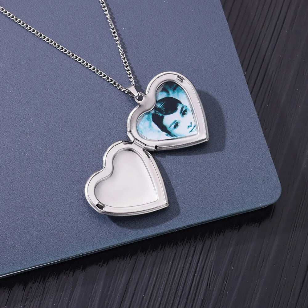 Relicário Coração com Foto Personalizada