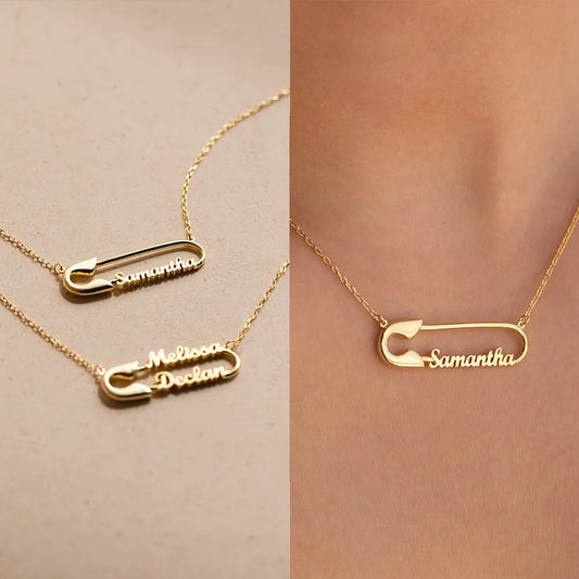 Colar Personalizado com Nomes - PaperClip