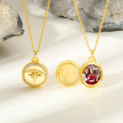 Relicário Estrela do Amor com Foto Personalizada