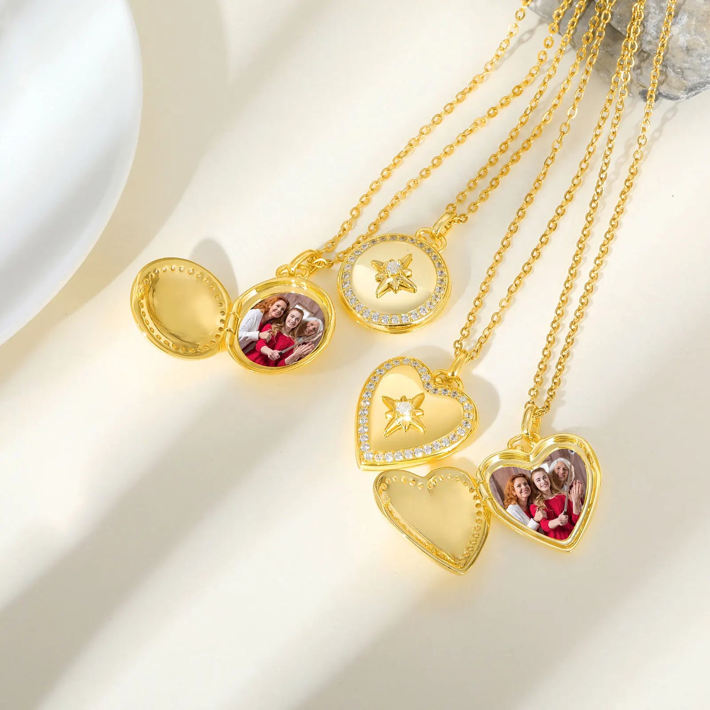 Relicário Estrela do Amor com Foto Personalizada