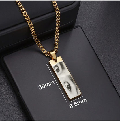 Colar Eyes Personalizado com Foto e Texto
