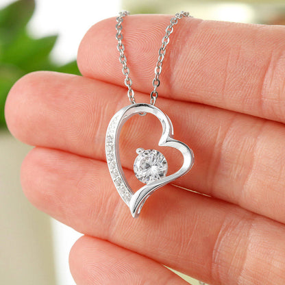 Colar em Ouro Branco 14k - Com Rosa Verdadeira - Para meu Amor
